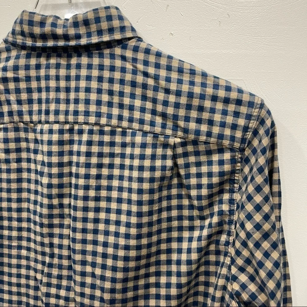 J. Crew Slim Long Sleeve Cotton Check Shirt Button Up